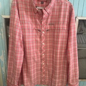 Simms women’s plaid fishing shirt large